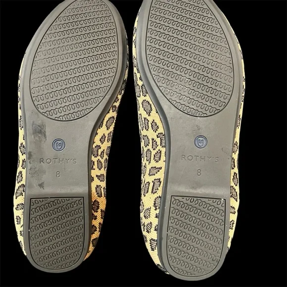 Rothys The Loafer Leopard Animal Print Slip On Ballet Flats Shoes Cheetah 8 - Picture 5 of 6